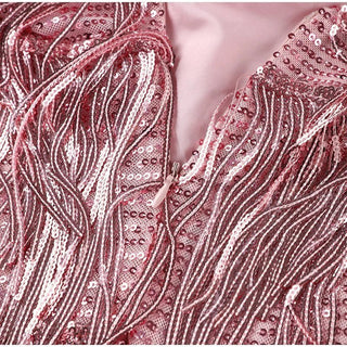 Sequin cocktail dress sleek short evening silhouette | Elmira