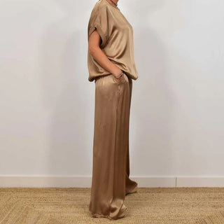 Elegant two piece set refined coordinated silhouette | Cryselle