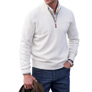 Zip-Up Knit Sweater with Refined Silhouette and Versatile Design | Dario